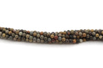 Paint Brush Jasper Round Gemstone Beads 16" Strand