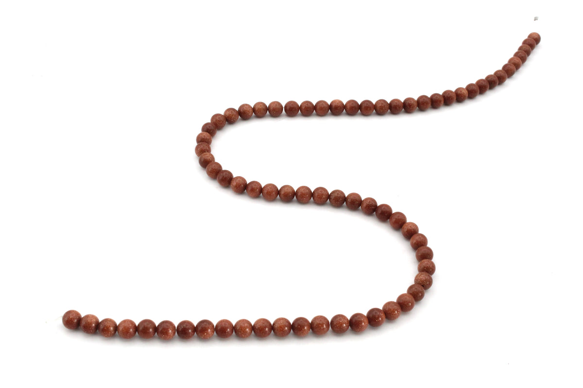 Goldsand Stone Round Gemstone Beads 16" Strand