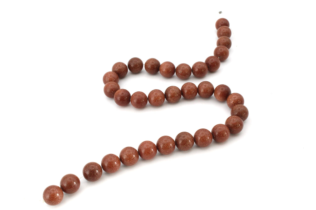 Goldsand Stone Round Gemstone Beads 16" Strand