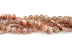 Sunstone Round Gemstone Beads 16" Strand