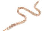 Sunstone Round Gemstone Beads 16" Strand