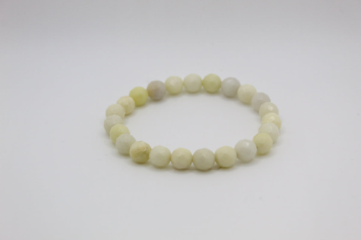 Ivory Jasper Faceted Bracelet