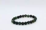 Moss Agate Faceted Bracelet