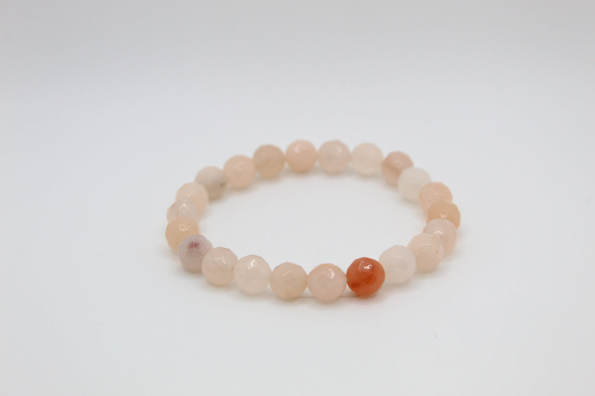 Peach AVenturine Faceted Bracelet