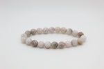 White Crazy Agate Faceted Bracelet