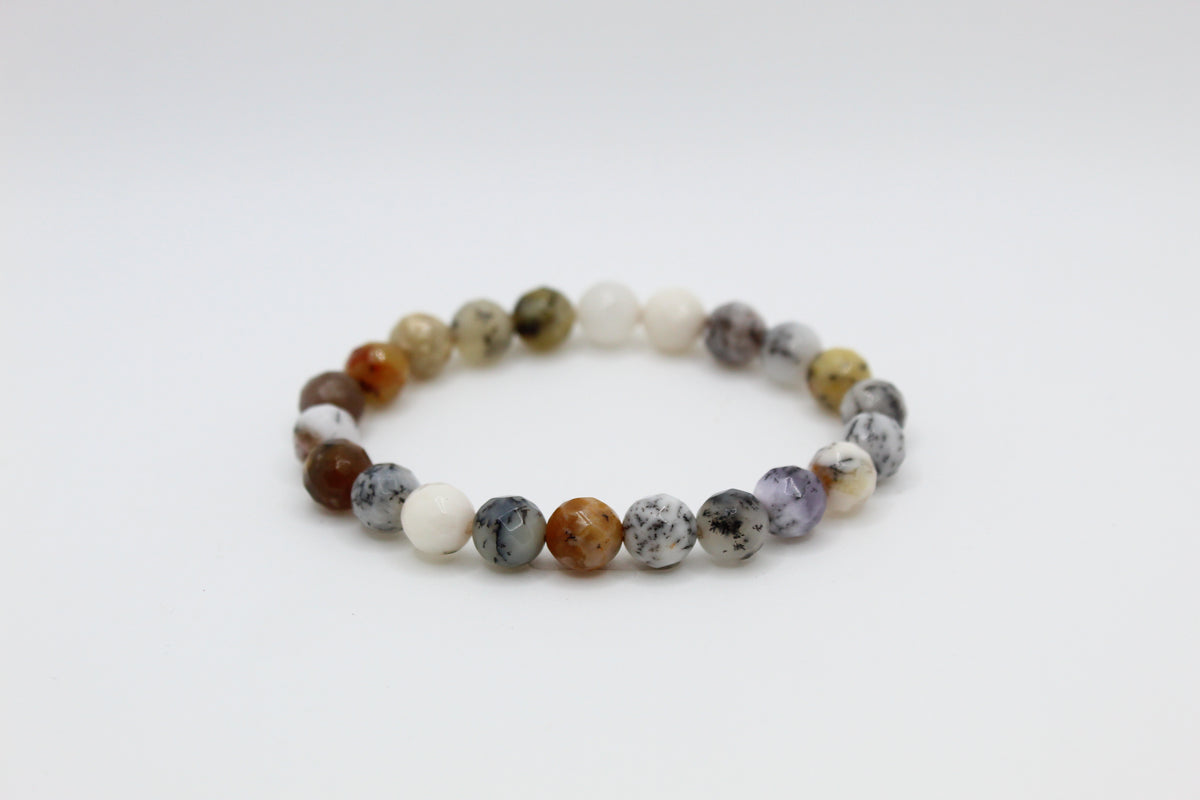 White Opal Faceted Bracelet