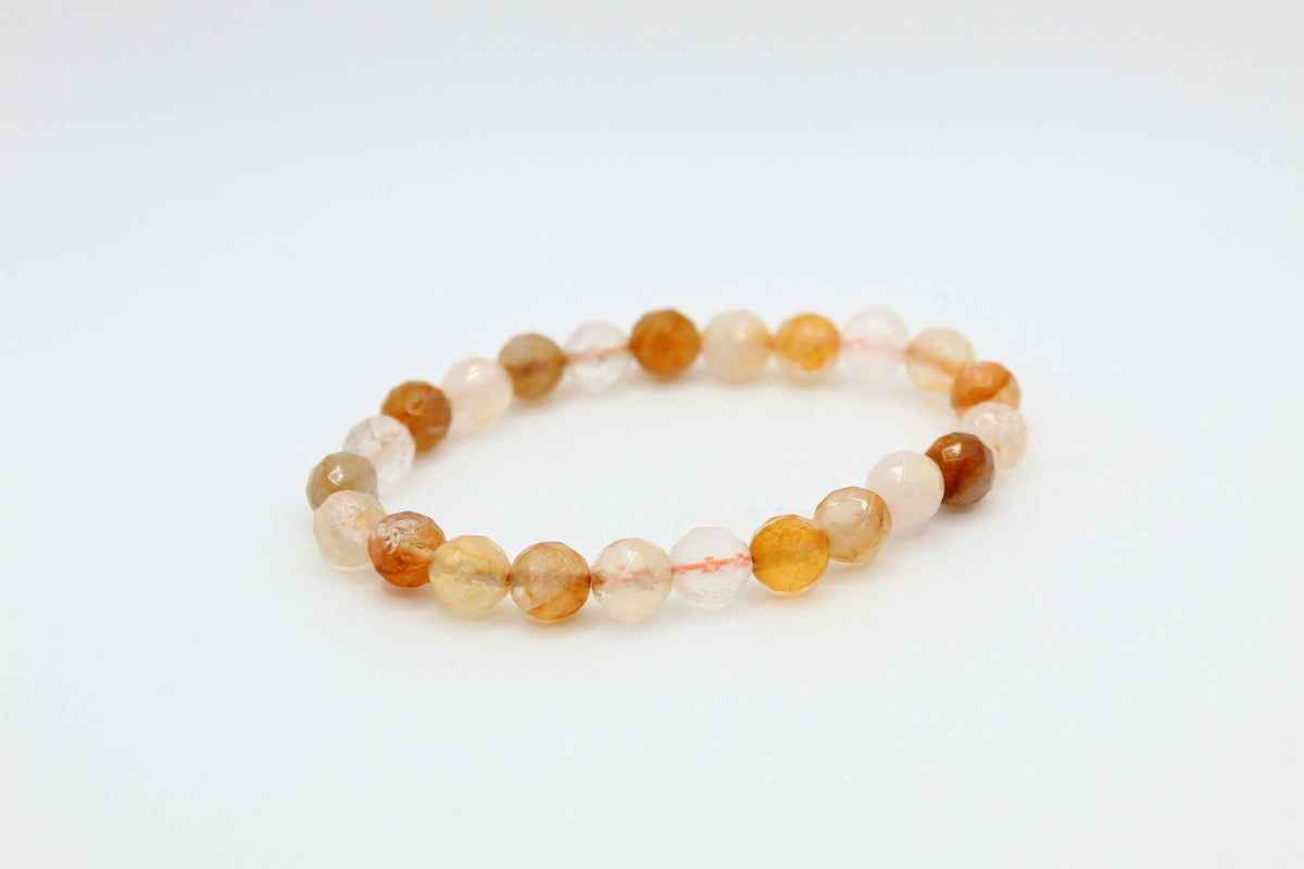 Yellow Tangerine Faceted Bracelet