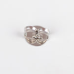 Earnut, Rhodium-plated brass