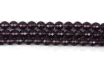 Grape Purple Czech Glass Faceted Round Beads 12 mm