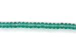Aqua Czech Glass Faceted Rondelle Beads 7 mm