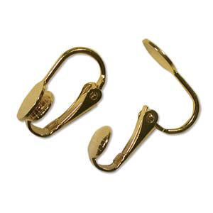 EAR CLIP W/ 7MM DISC GOLD PLATED