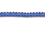 Blue Fire Polished Czech Glass Faceted Rondelle Beads 7 mm