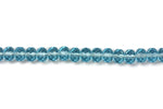 Light Blue Fire Polished Czech Glass Faceted Rondelle Beads 10 mm