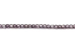 Purple Fire Polished Czech Glass Faceted Oval Beads 3 mm