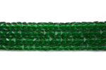 Green Fire Polished Czech Glass Faceted Rondelle Beads 8 mm