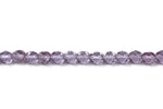 Purple Fire Polished Czech Glass Faceted Oval Beads 6 mm