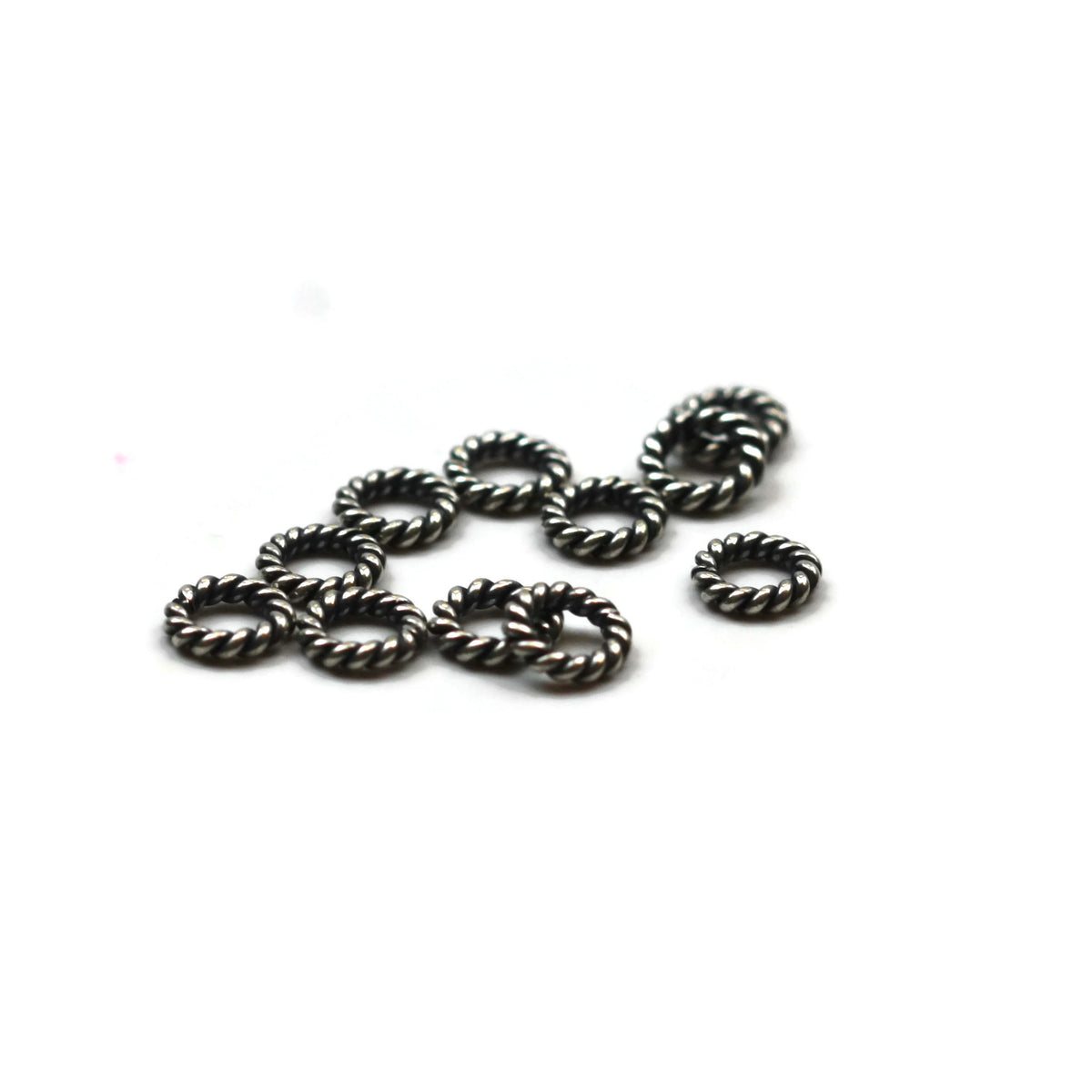 Bali Bead Sterling Silver Twisted Spacer Bead 7.5 mm