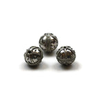 Bali Bead Handmade Sterling Silver Round Bead 15 mm
