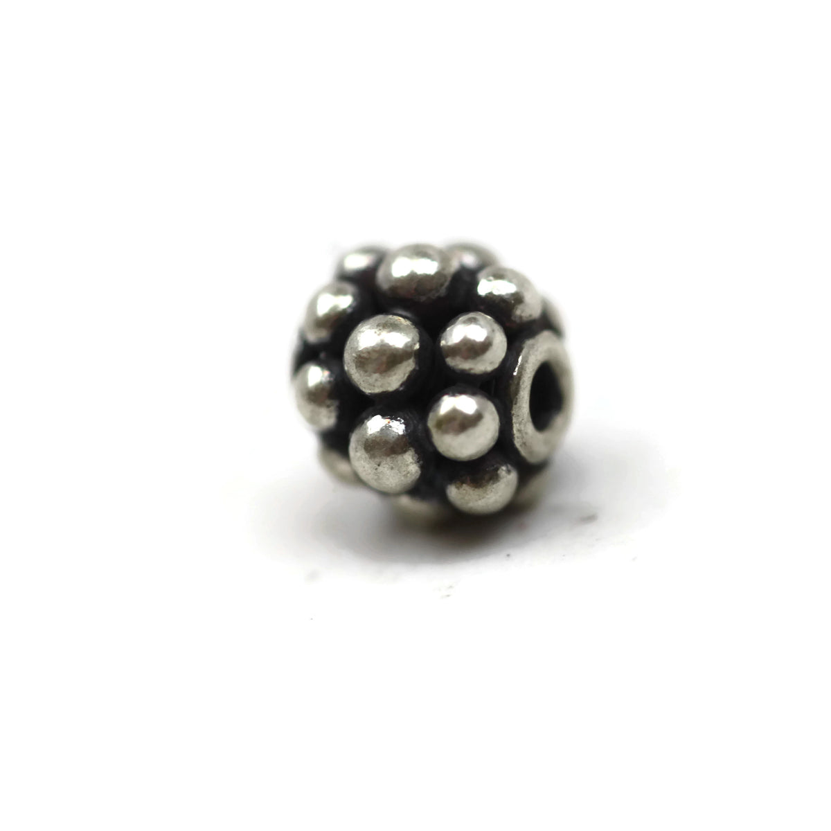 Bali Bead Sterling Silver Round Spacer Bead 5.5 x 6.5mm