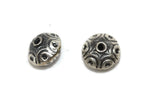 Bali Bead Sterling Silver Saucer Spacer Bead 5.5 x 7.5mm