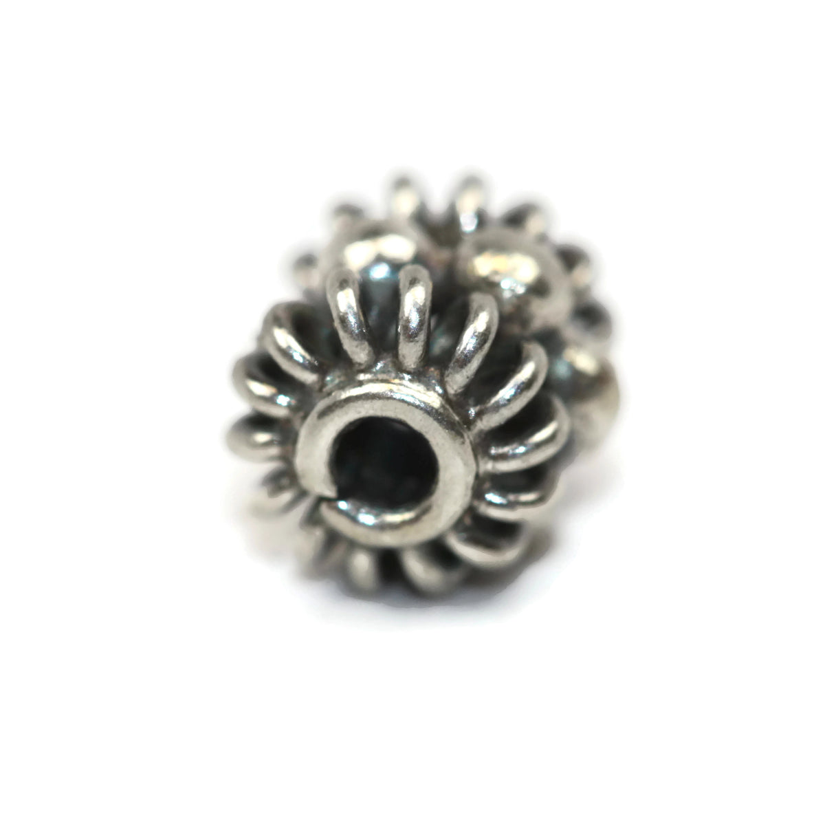 Bali Bead Sterling Silver Granules Spacer Bead 7 x 6 mm