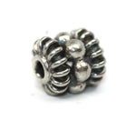 Bali Bead Sterling Silver Granules Spacer Bead 7 x 6 mm