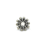 Bali Bead Sterling Silver Sun Daisy Spacer Bead 1.5 x 9.5 mm