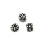 Bali Bead Sterling Silver Granules Spacer Bead 4 x 6 mm