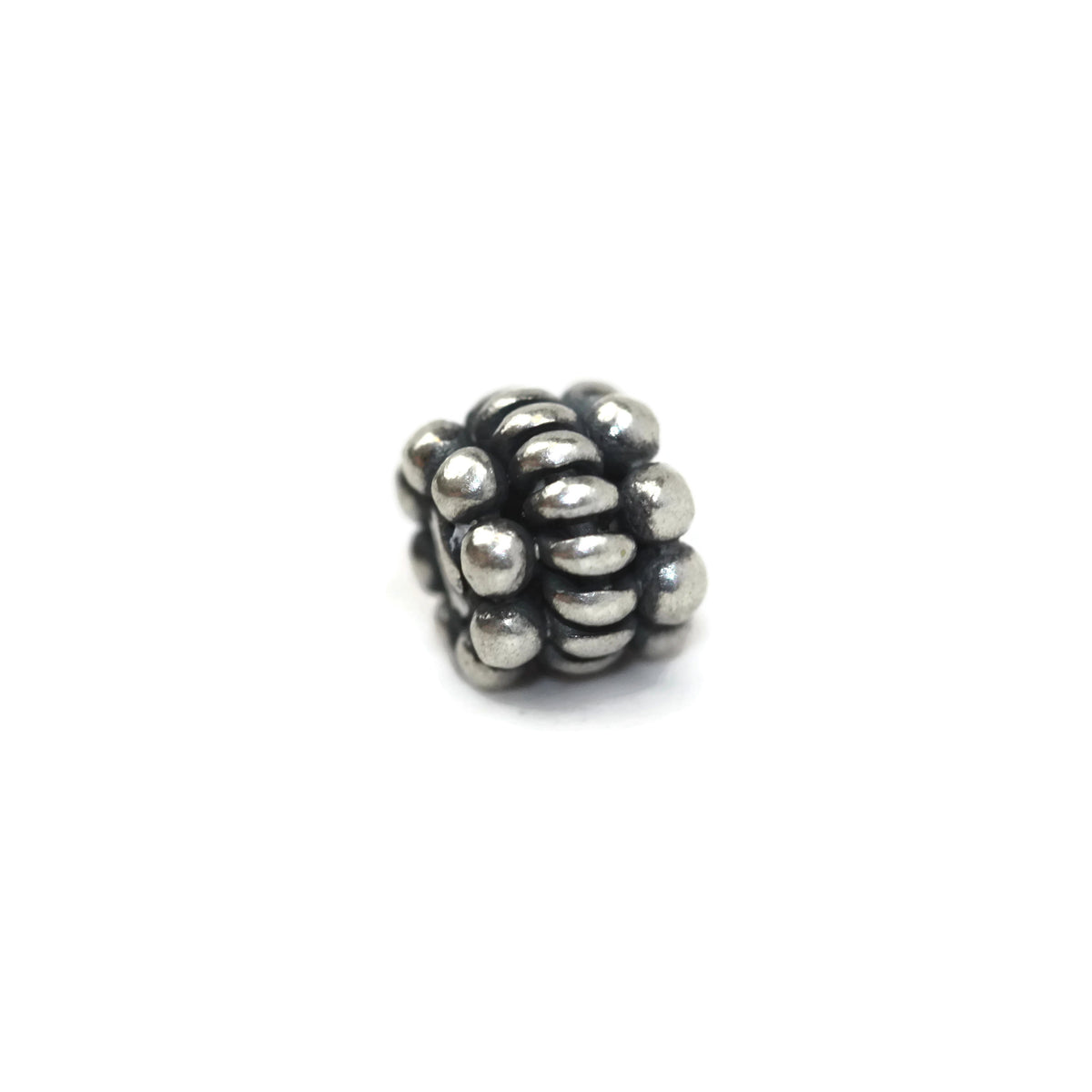Bali Bead Sterling Silver Granules Spacer Bead 4 x 6 mm