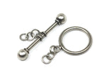 Bali Antique Sterling Silver Circle Toggle Clasp