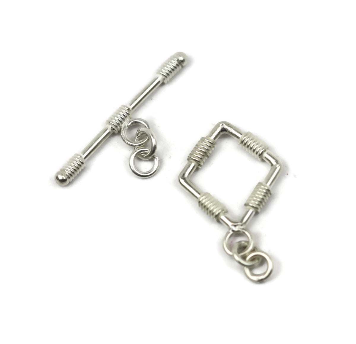 Bali Sterling Silver Circle Toggle Clasp