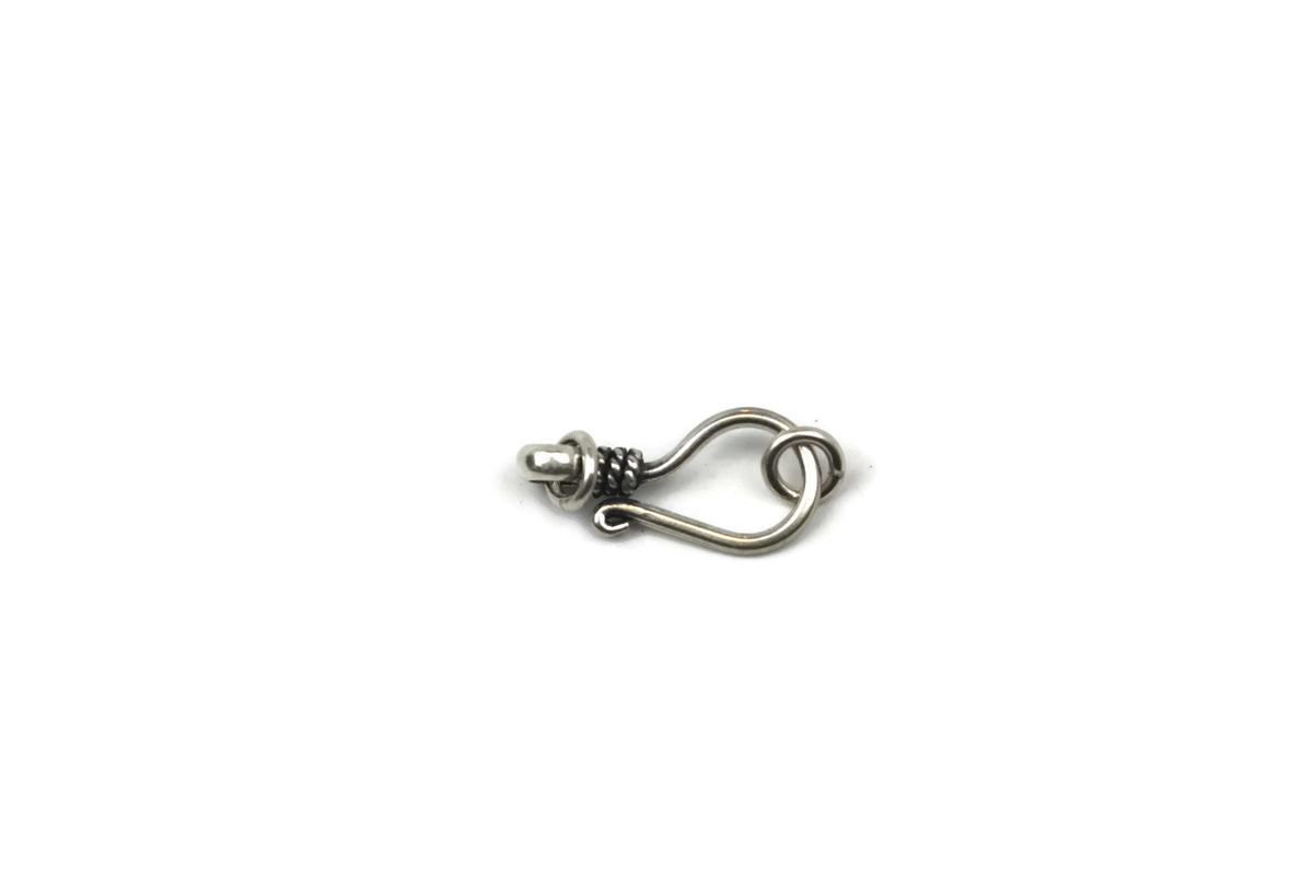 Bali Antique Sterling Silver Hook Clasp