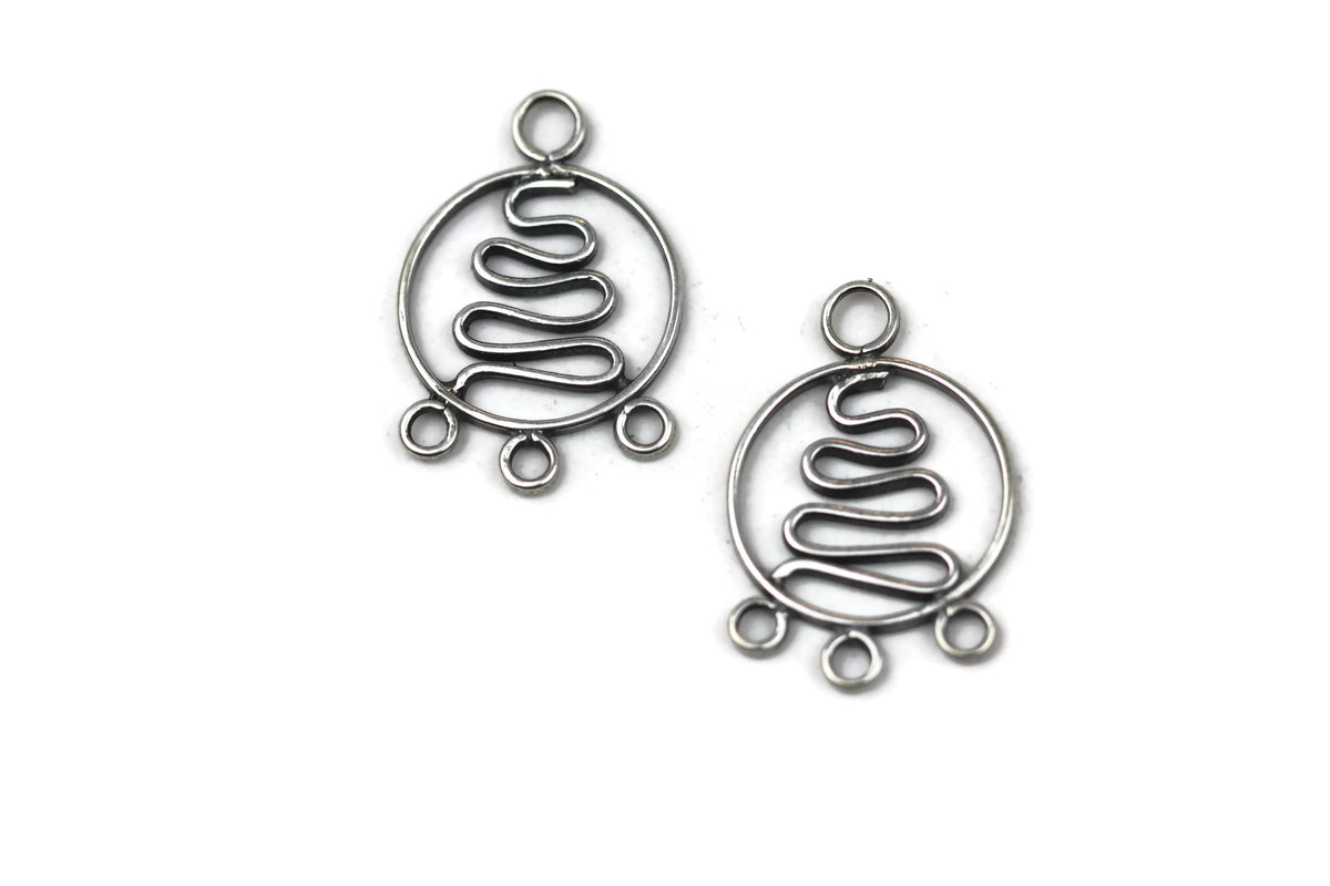 Bali Antique Sterling Silver Link 22 x 15mm