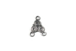 Bali Antique Sterling Silver Swirl Connector 16.5 x 12mm