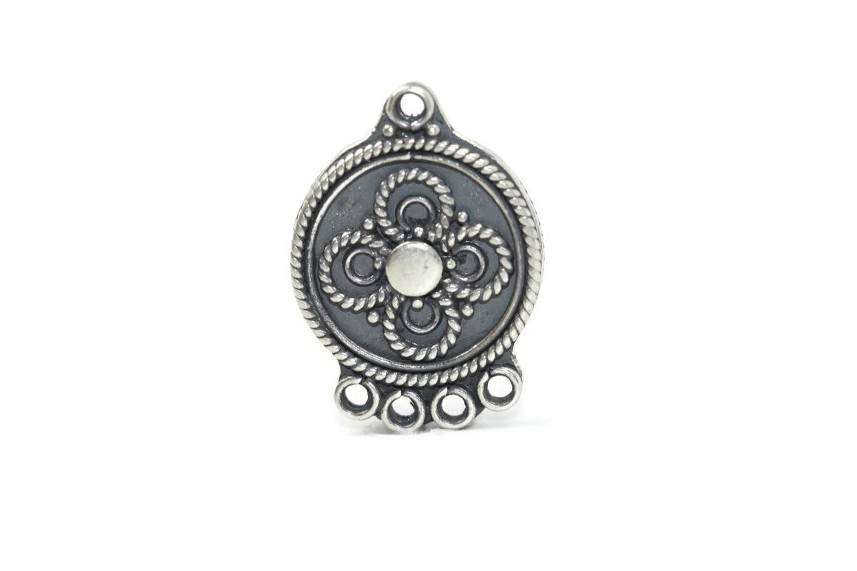 Bali Antique Sterling Silver Chandelier Link 19.5 x 14mm