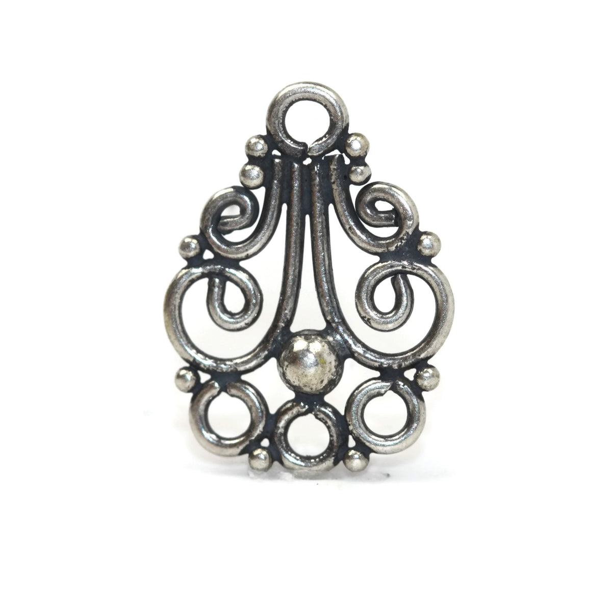 Bali Antique Sterling Silver Chandelier Link 18.5 x 13mm