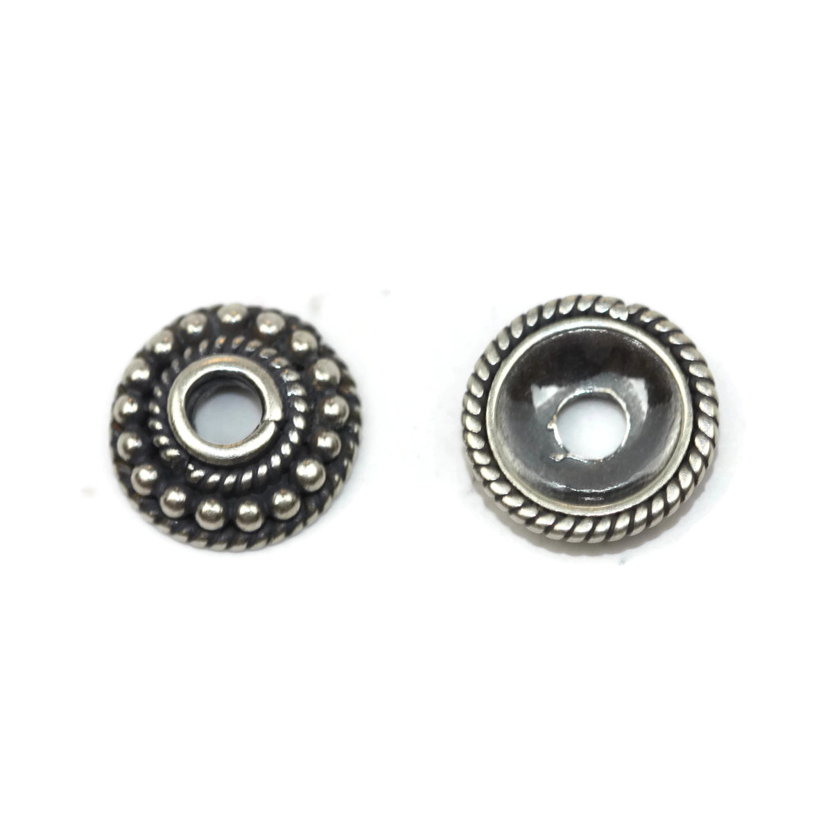 Bali Bead Sterling Silver Dome Bead Cap 3 x 10 mm