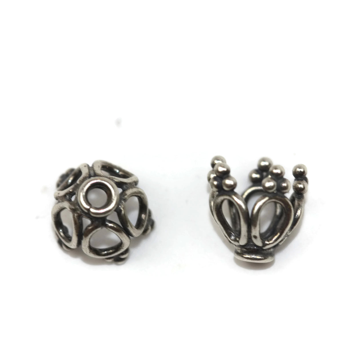 Bali Bead Antique Sterling Silver Bead Cap 8 x 9mm