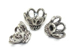 Bali Bead Sterling Silver Wire Bead Cap 8 x 11 mm