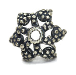 Bali Bead Antique Sterling Silver Bead Cap 6 x 12.5mm