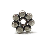 Bali Bead Sterling Silver Daisy Spacer Bead 1 x 5.5mm