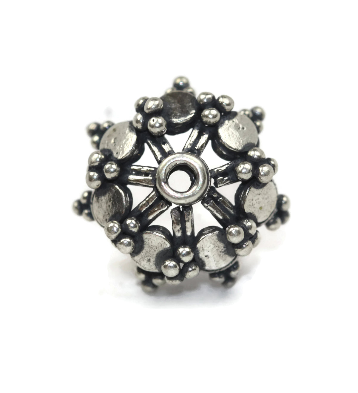 Bali Bead Antique Sterling Silver Bead Cap 6 x 14mm