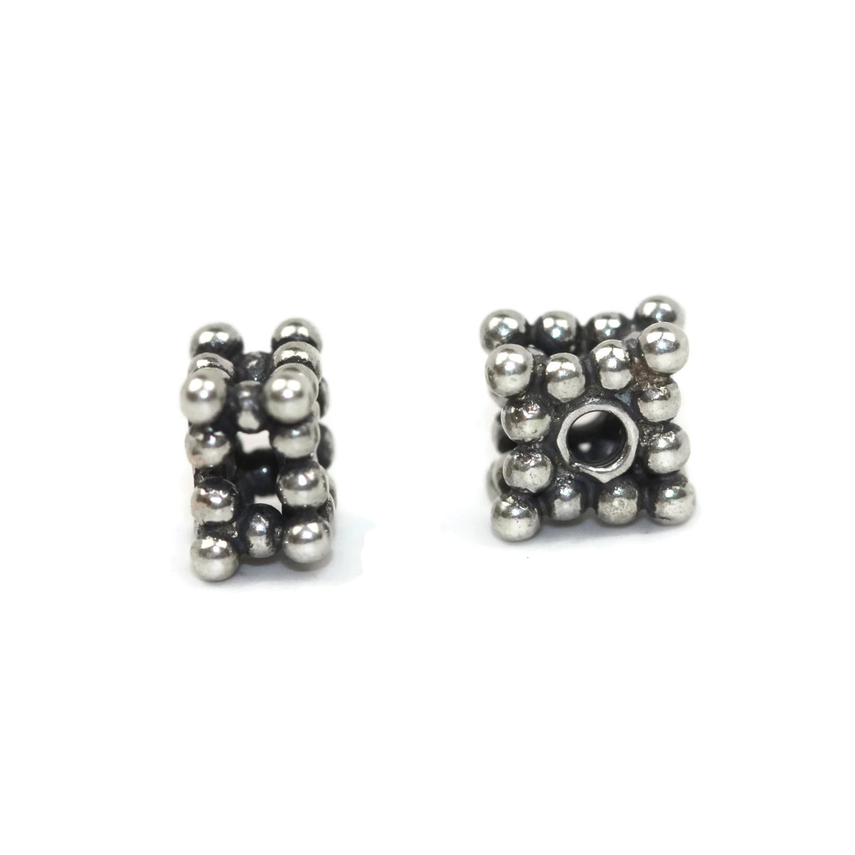 Bali Bead Sterling Silver Square Daisy Spacer Bead 5 x 3mm