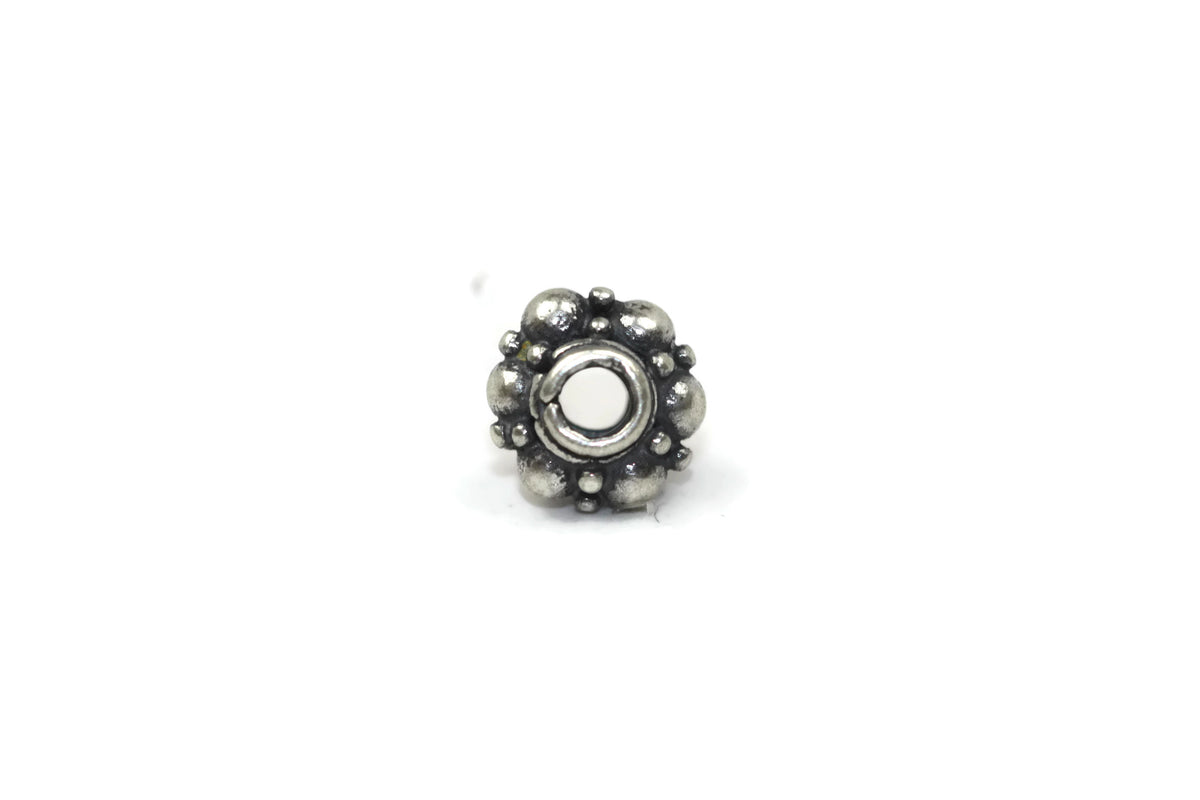 Bali Bead Sterling Silver Granules Spacer Bead 4.5 x 6.5 mm