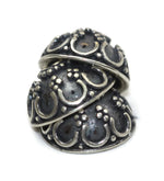Bali Bead Antique Sterling Silver Bead Cap 4.5 x 9mm