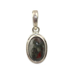 Handmade 925 Sterling Silver Oval Unknown Gemstone Pendant 18 mm.