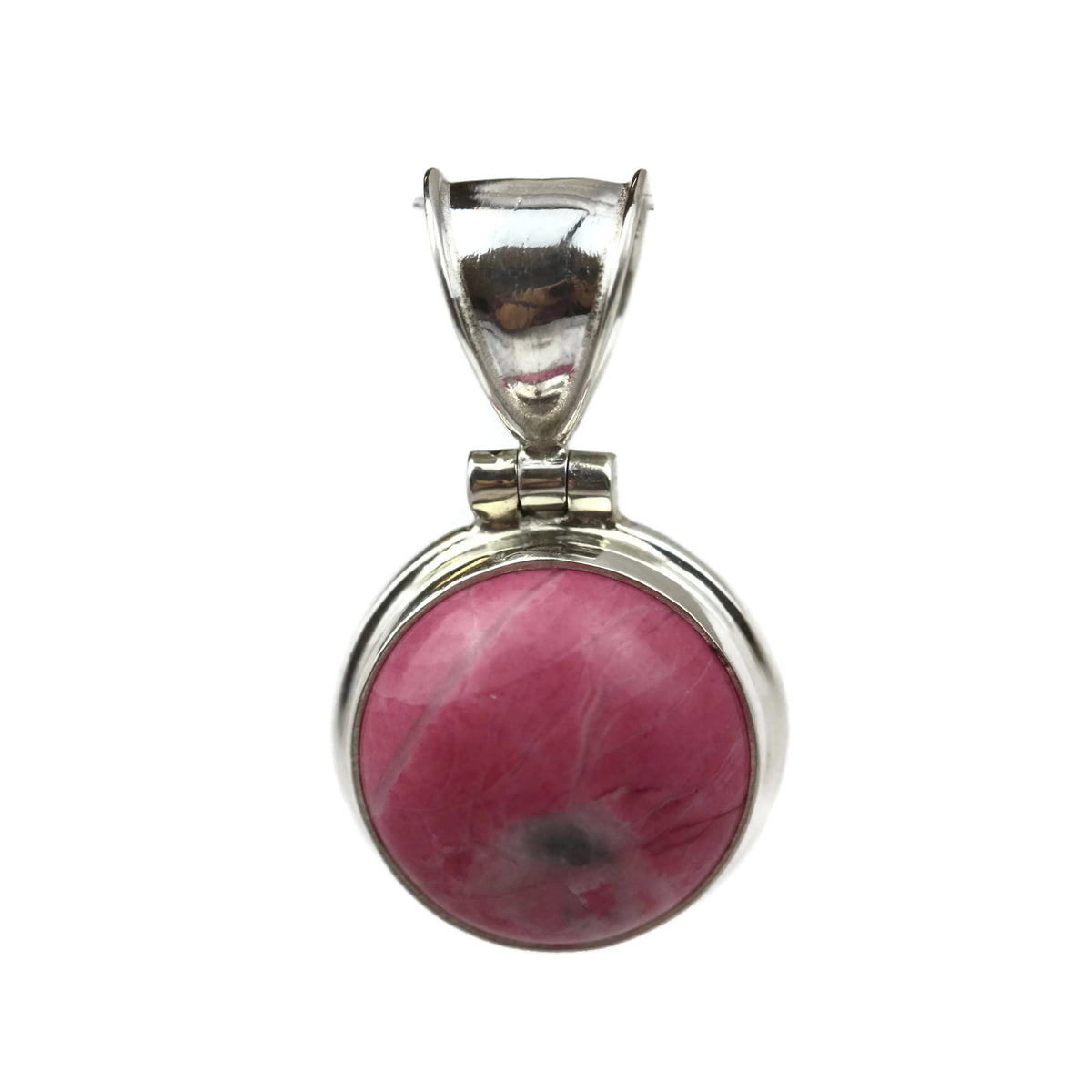 Handmade Sterling Silver Round Unknown Pendant.