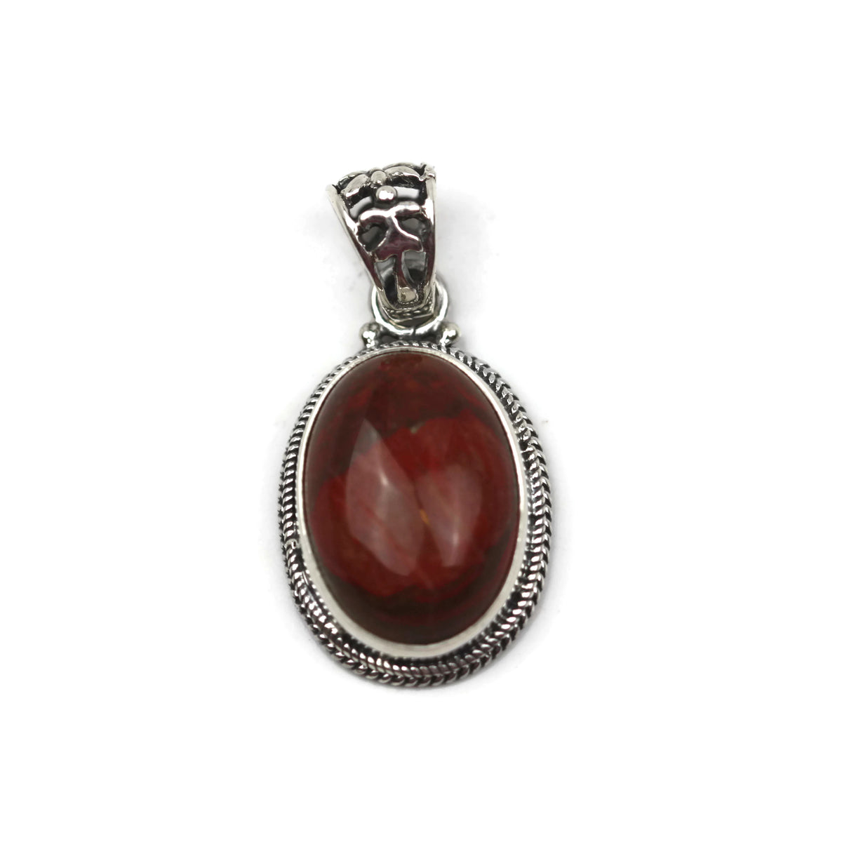 Handmade Sterling Silver Unknown Teardrop Pendant 26 mm