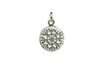 Handmade Sterling Silver Ohm Pendant 26 mm