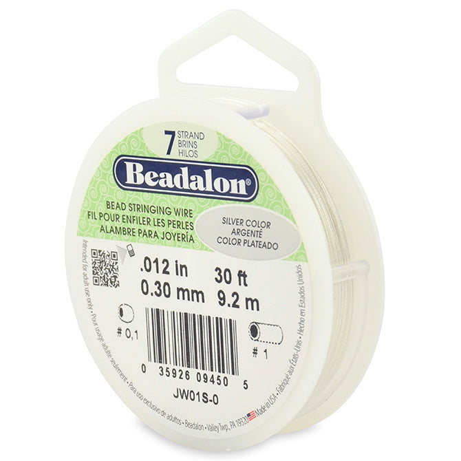 Beadalon® 0.38mm Silver 7 Strand Bead Stringing Wire